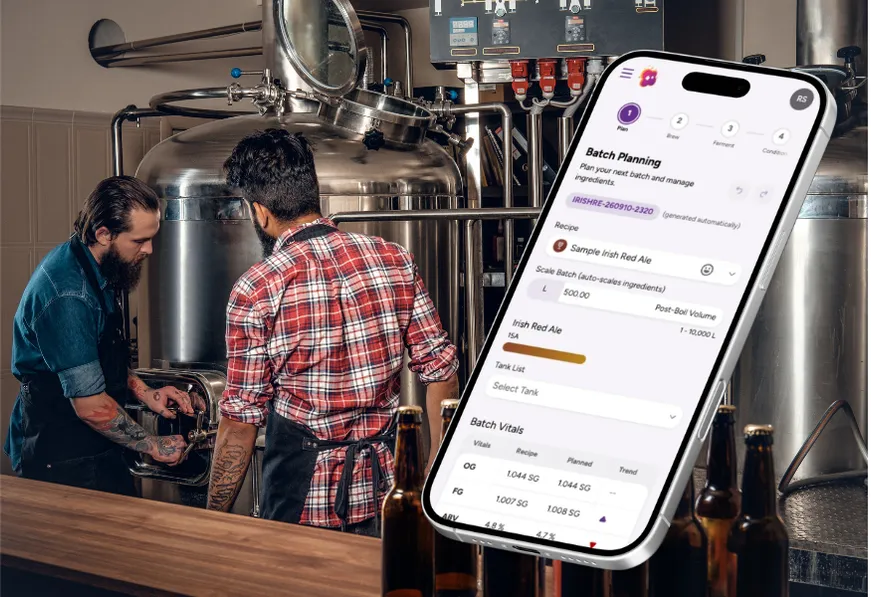 Recipe planning and formulation view in Foambyte