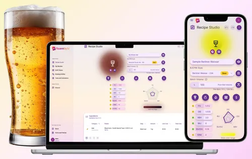 Recipe Studio launch banner with recipe design interface